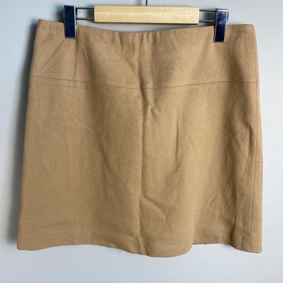 Banana Republic Women's Tan Wool Blend Mini Skirt Size 8‎ - Picture 1 of 12